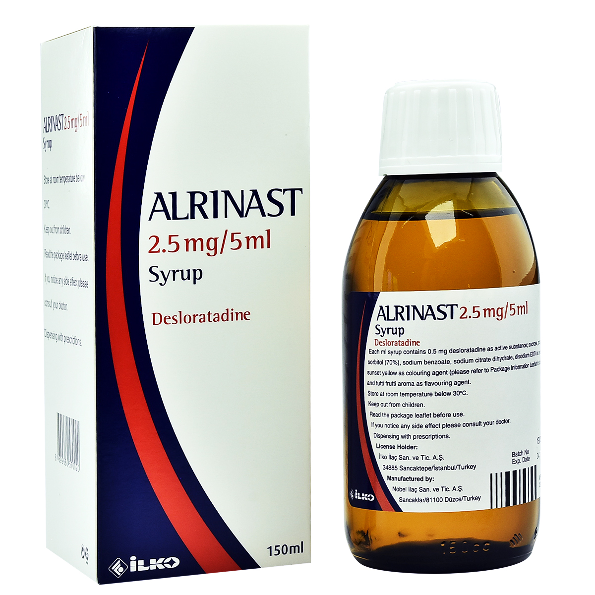 Alrinast 2.5MG/ 5ML – 150 ML