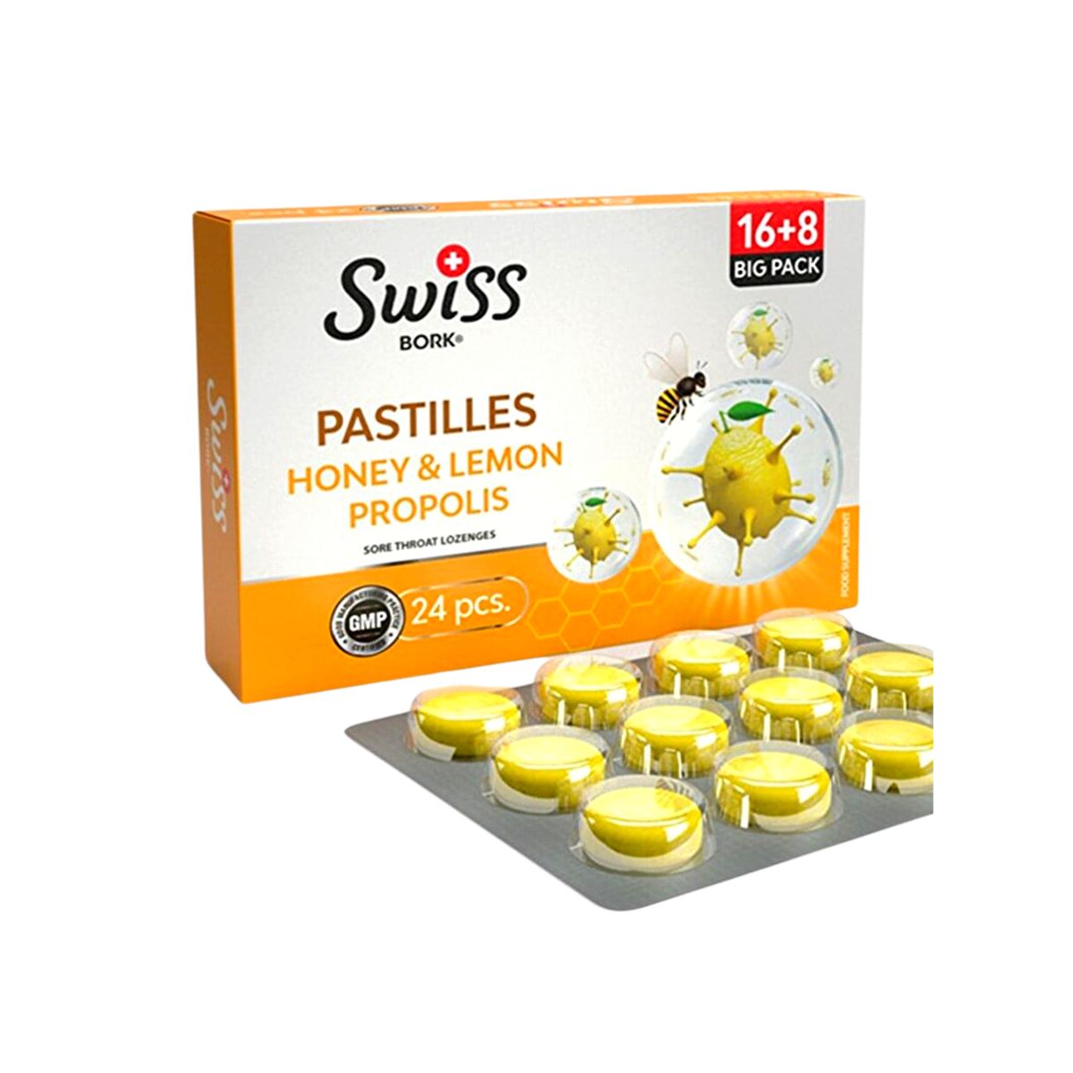 Swiss Bork Mjalte & Limon x 24 Karamele