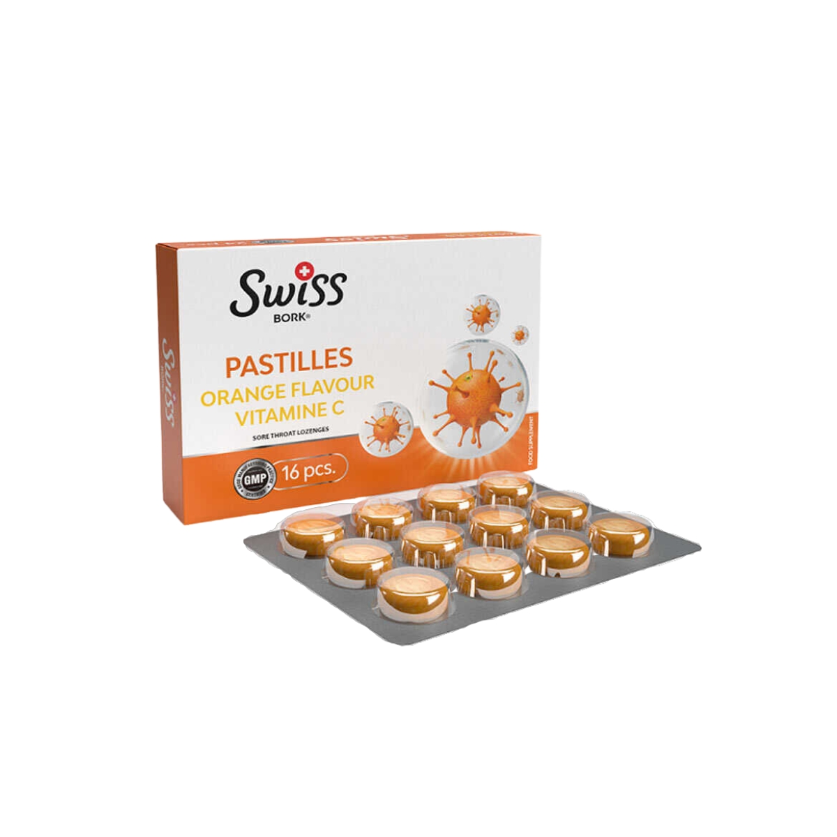 Swiss Bork Orange x 16 karamele