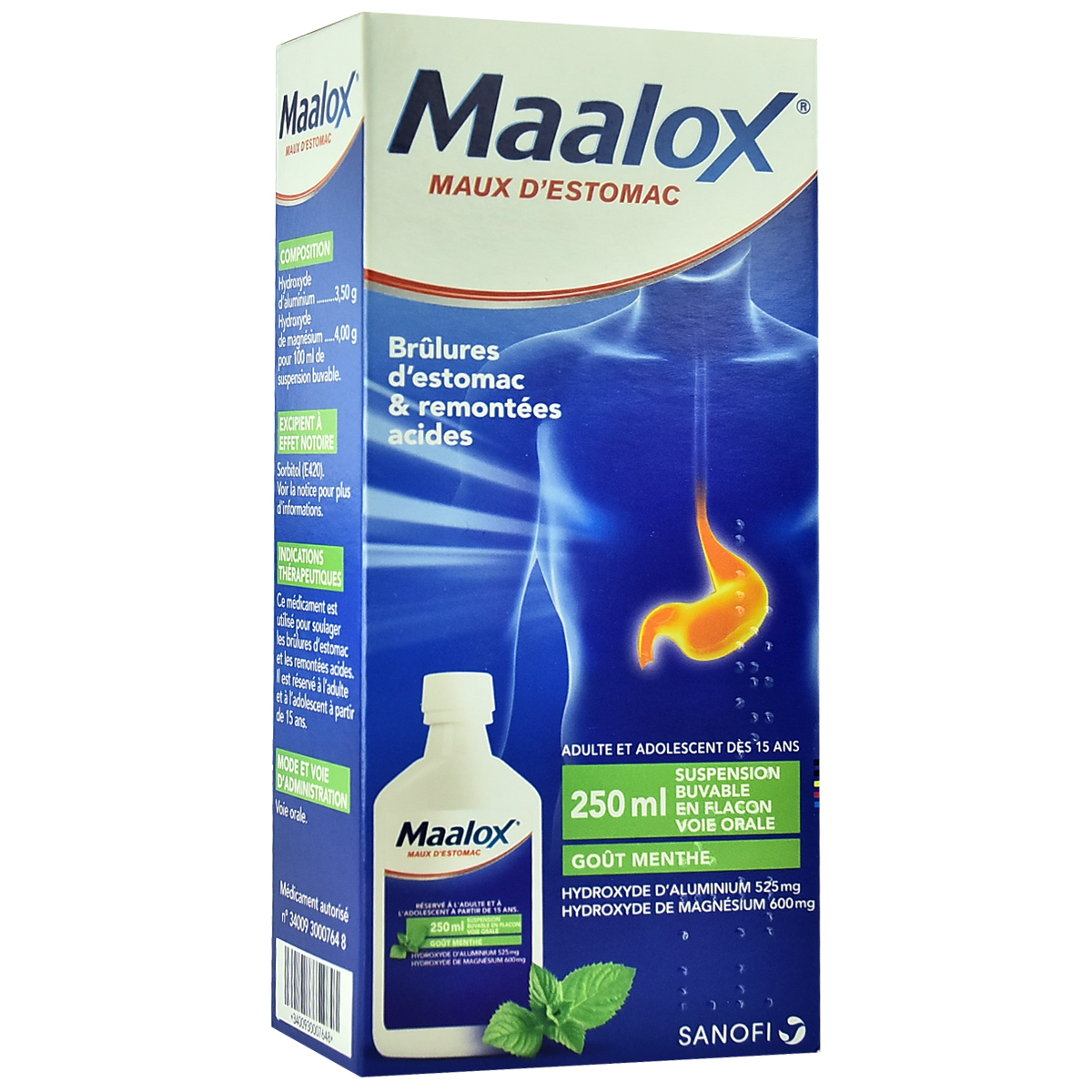 Maalox Shurup – 250 ML