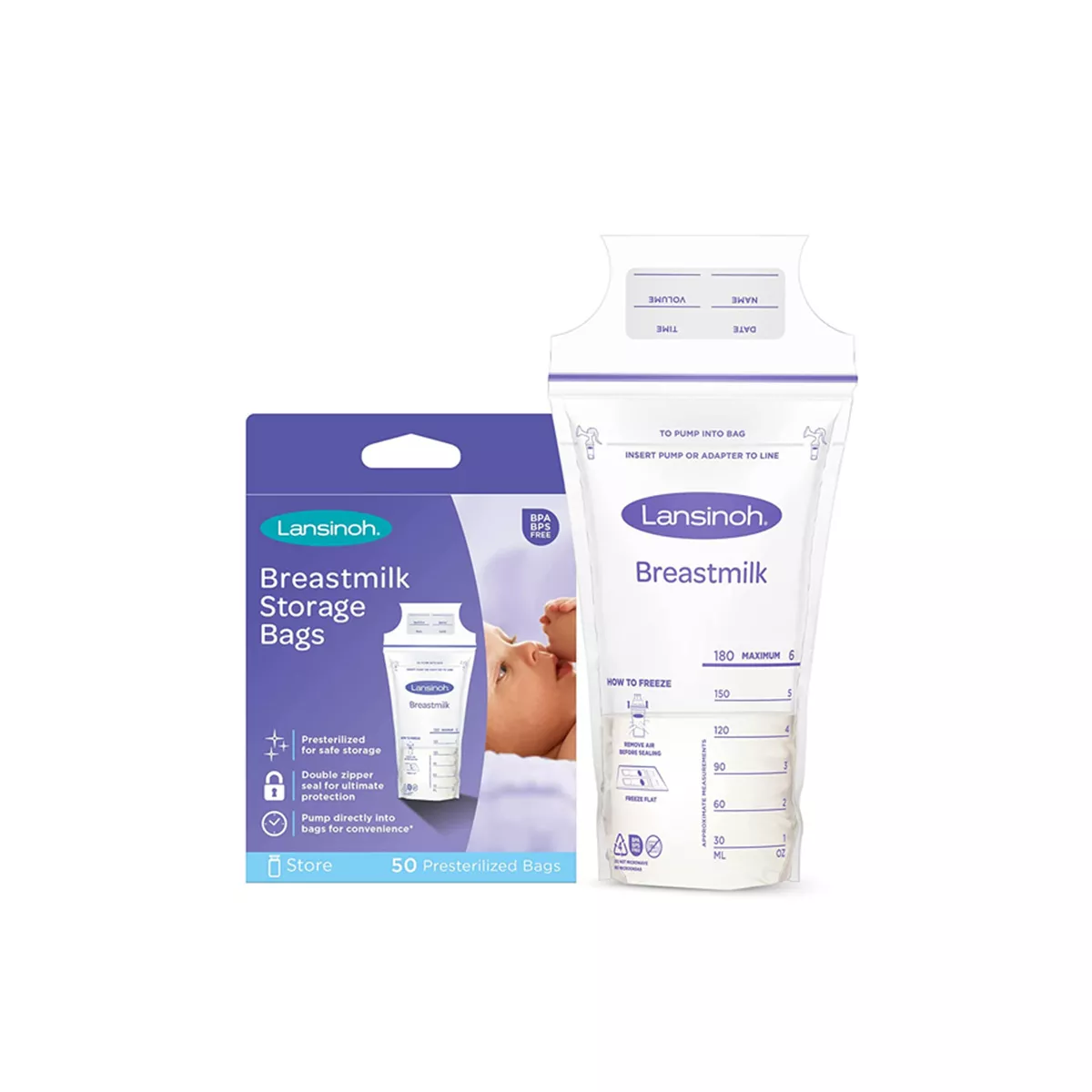 Lansinoh – Breastmilk Storage Bags 50 pcs