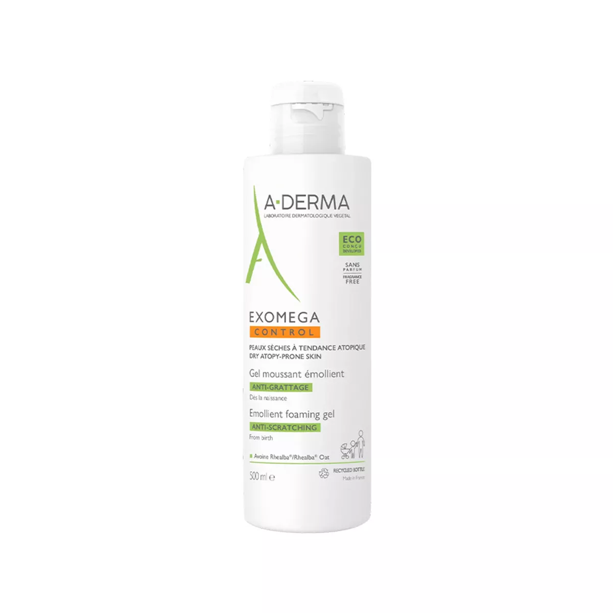 A-DERMA – Exomega Control Anti-Scratching Foaming Gel 500 ML