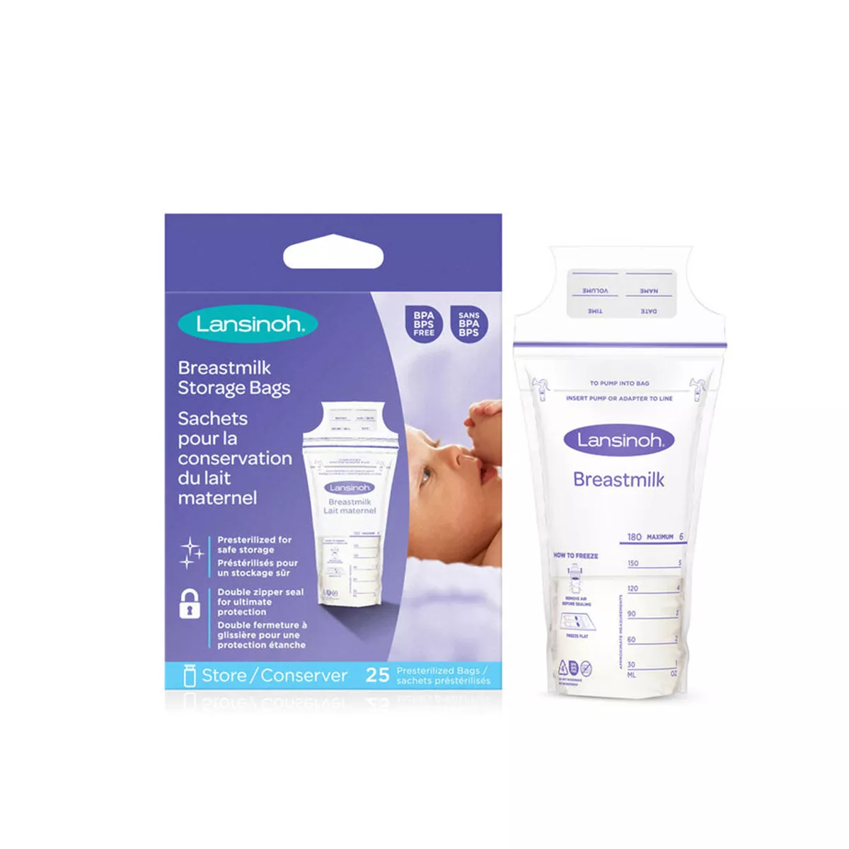 Lansinoh – Breastmilk Storage Bags 25 pcs