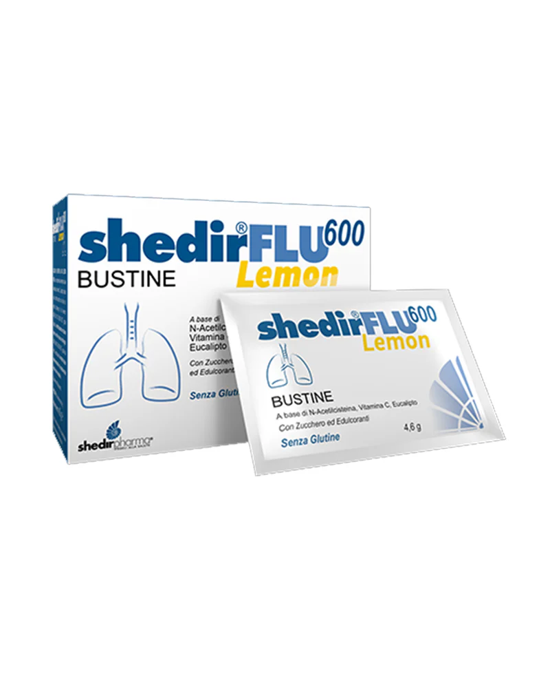 Shedirpharma Shedevo FLU 600 – 18 Sachets Lemon