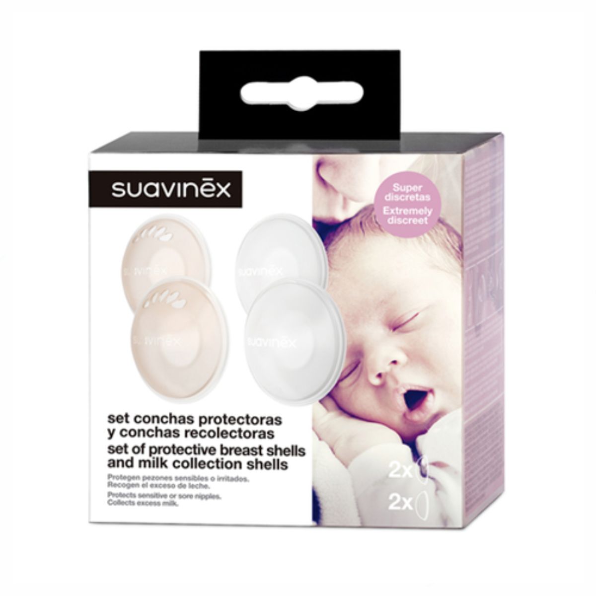 Suavinex – Protective Breast Shells & Milk Collection Shells 2 pcs