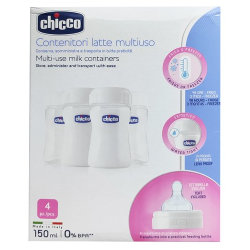 Chicco - Multi-Use Milk Containers