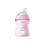 Chicco - Natural Feeling Plastic Bottle 250ml (2 m+) – Pink