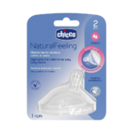 Chicco – Natural Feeling Kokë Biberoni M (2 m+) - 1 pcs
