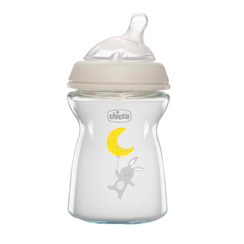 Chicco - Natural Feeling Glass Bottle (0 m+) 250 ML