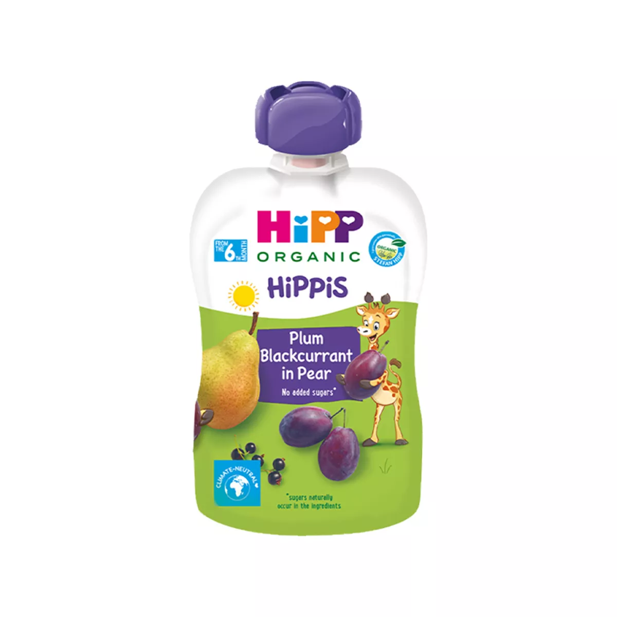Hipp – Hippis – Lëng me Rrush te Zi, Kumbull & Dardhë (6 m+) 100 Gr