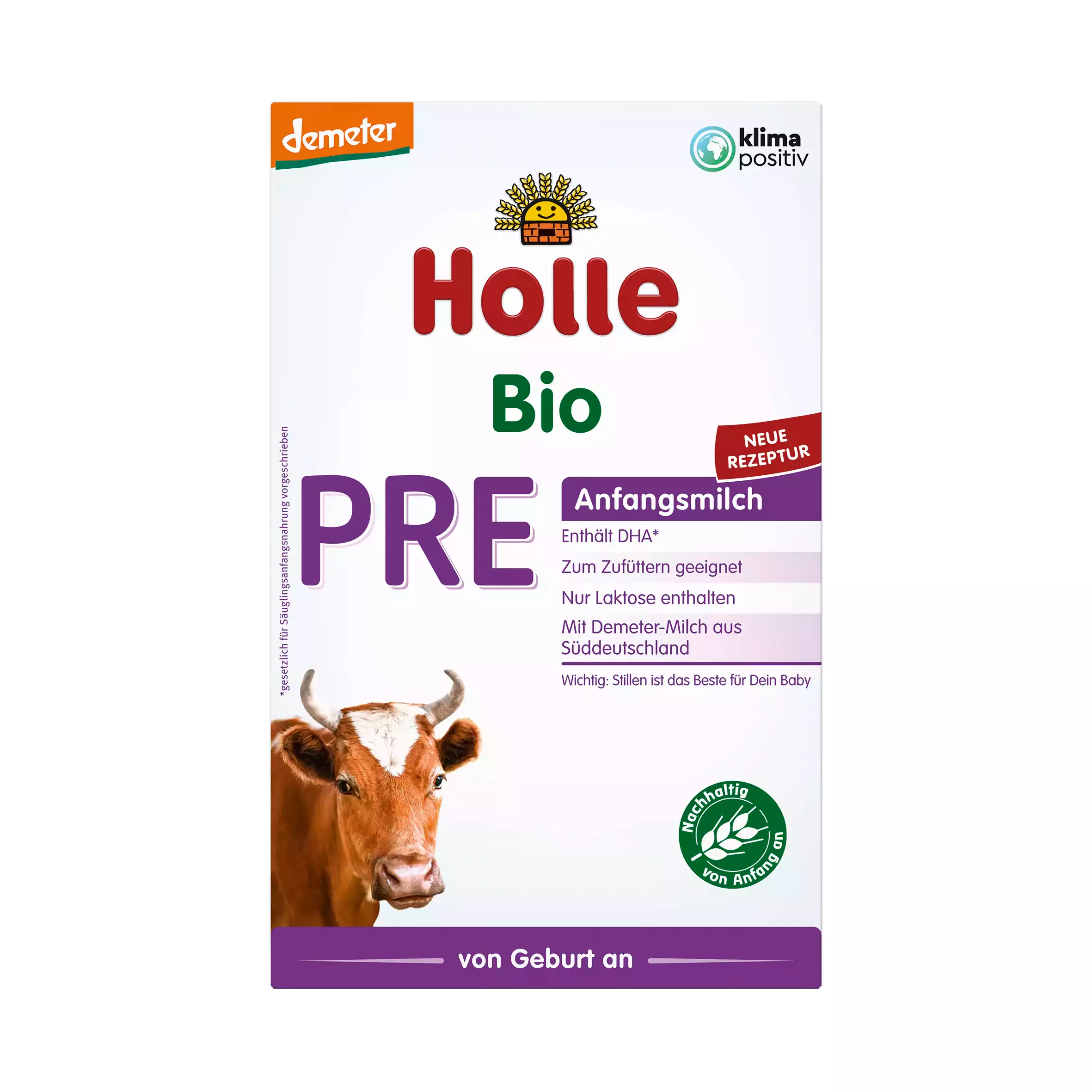 Holle – PRE organic Cow Milk (0-6 m) 400 Gr