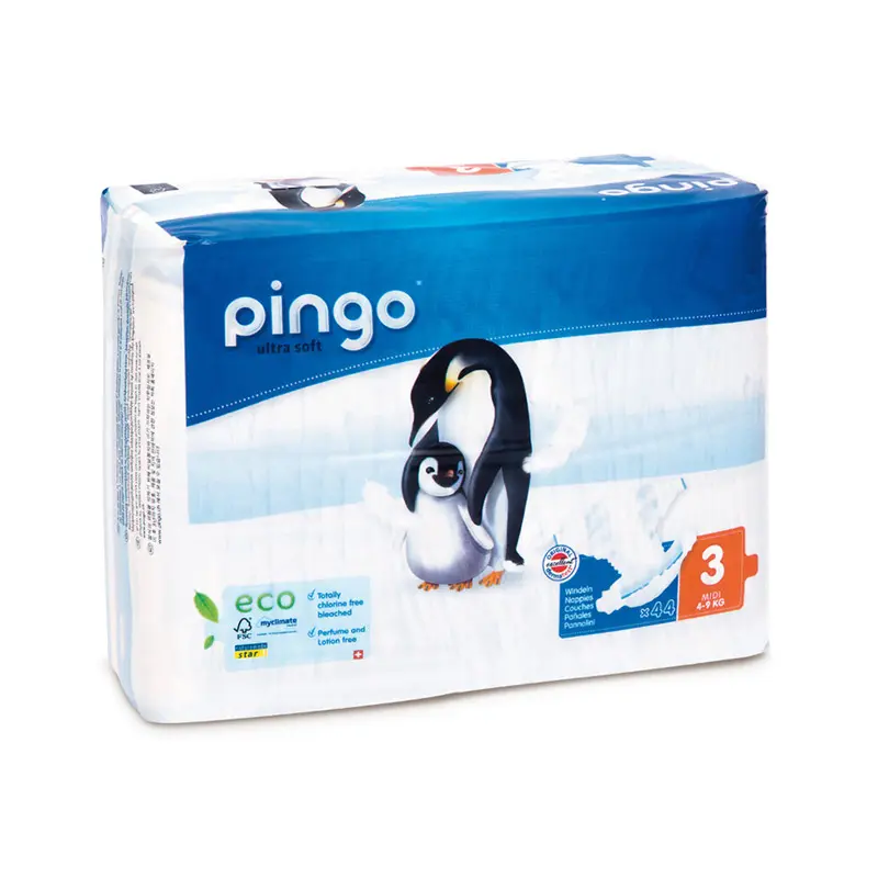 Pingo Ultrasoft - Eco Pelena Midi 3 (4-9 Kg) - 44 pcs