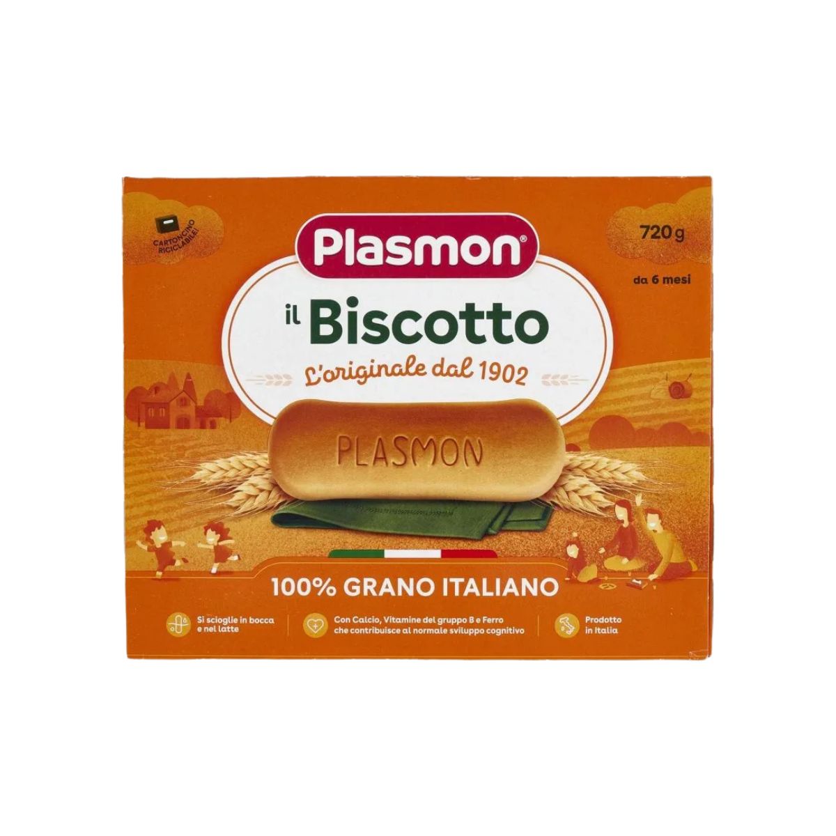 Plasmon - IL Biscotto - Biskota per Bebe (6 m+) 720 Gr