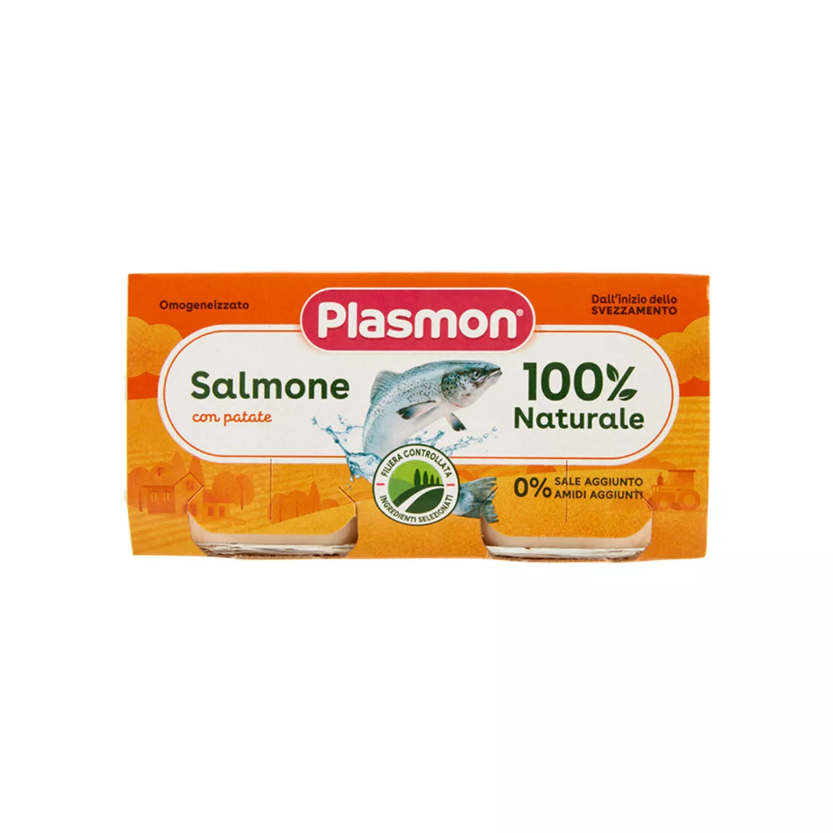 Plasmon – Pure me Salmon & Patate (+6 m) 2x80 Gr