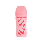Twistshake - Anti-Colic Glass Bottle Pink (2 m+) 260 ML