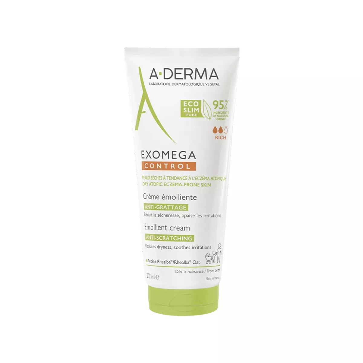 A-DERMA – Exomega Control Emollient Cream Atopic Skin 200 ML