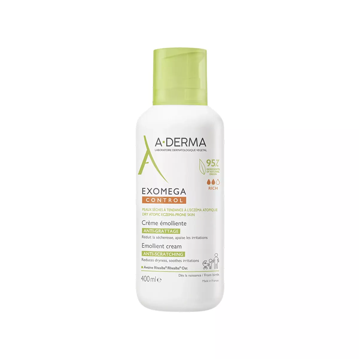 A-DERMA – Exomega Control Emollient Cream Atopic Skin 400 ML