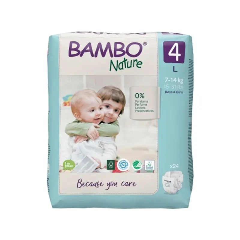 Bambo Nature – Pelena L 4 (7-14 Kg) - 24 pcs