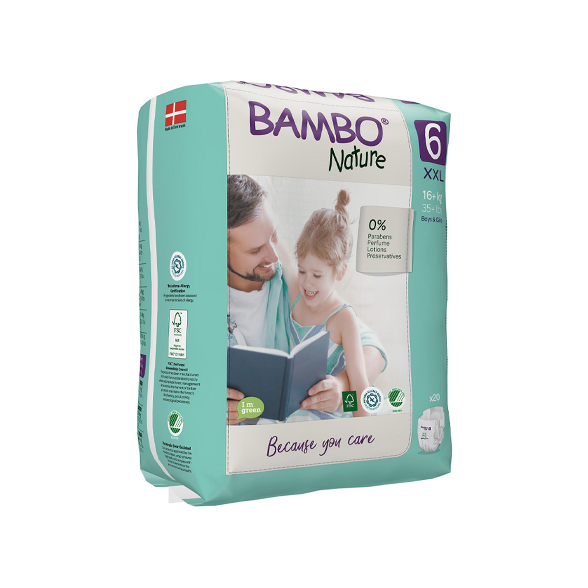 Bambo Nature – Pelena XXL 6 (+16 Kg) - 20 pcs