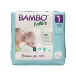 Bambo Nature - Pelena XS 1 (2-4 Kg) - 22 pcs