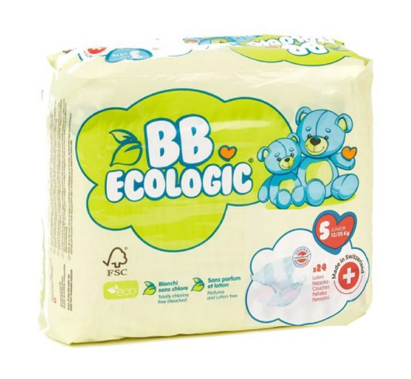 BB Ecologic - Pelena Junior 5 (12-25 Kg) - 24 pcs