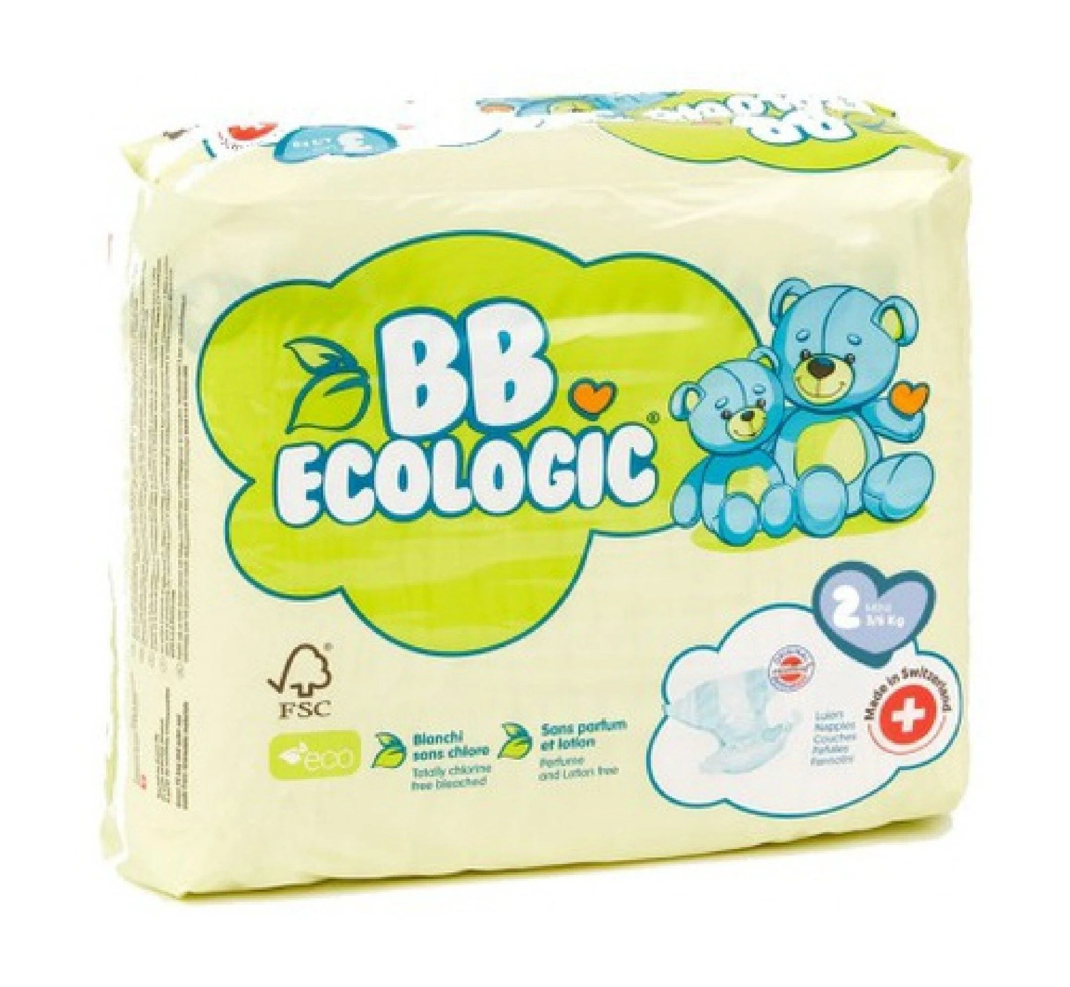 BB Ecologic - Pelena Mini 2 (3-6 Kg) - 32 pcs