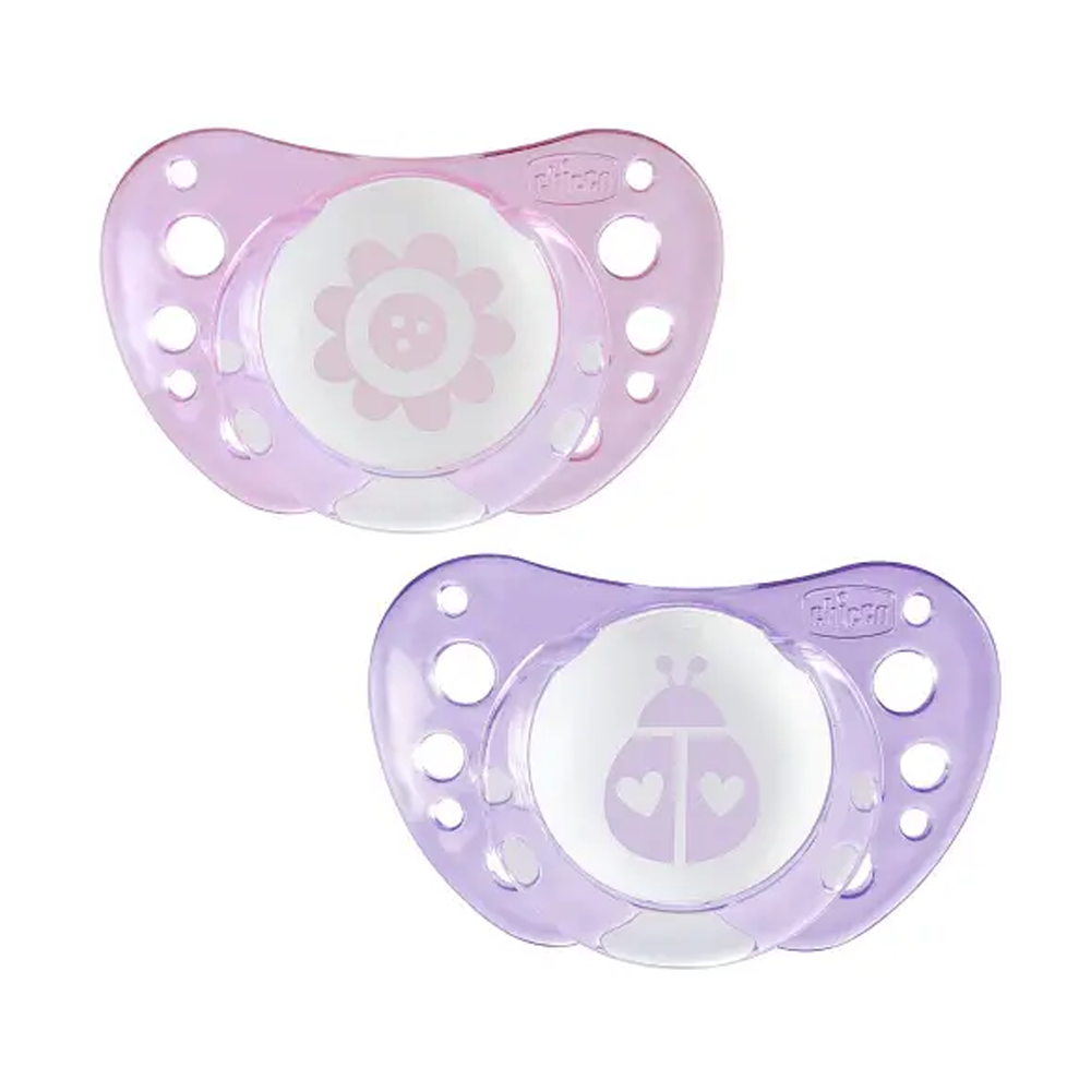 Chicco -Physio Forma – Biberon Rrens Silikoni Rozë (0-6 m) 2pcs