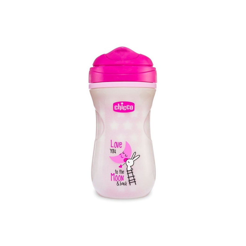 Chicco – Shiny Silicon Cup Pink (14 m+) 266 ML