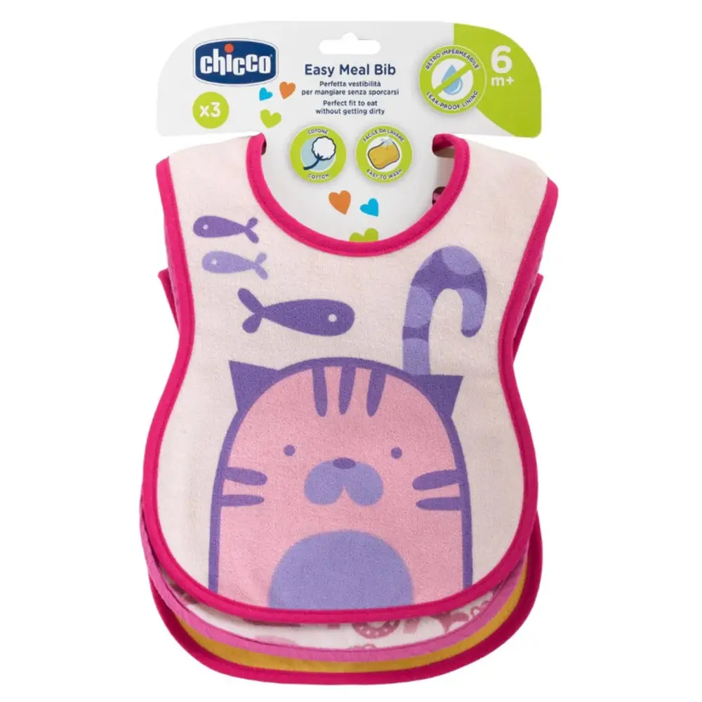 Chicco – Gushore Ushqimi Rozë  (6 m+) - 3 pcs