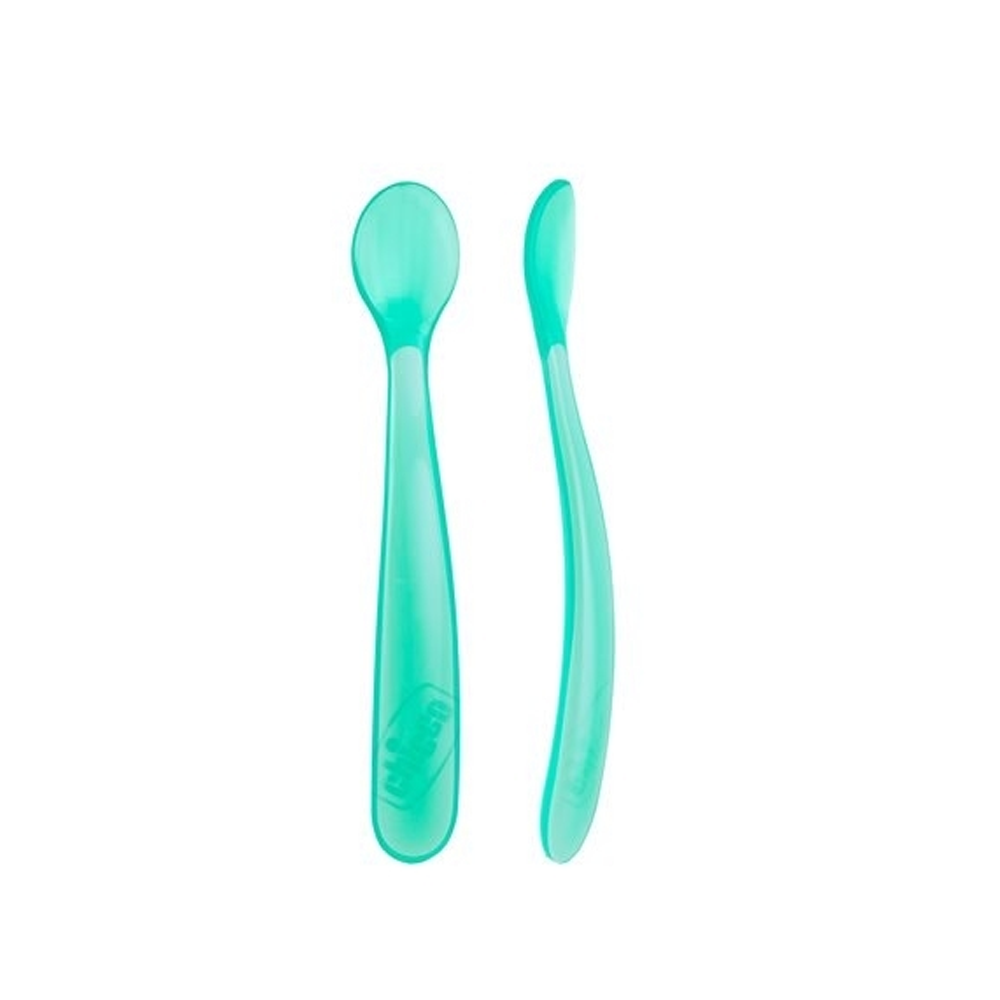 Chicco - Silicon Soft Spoon Mint (6 m+)
