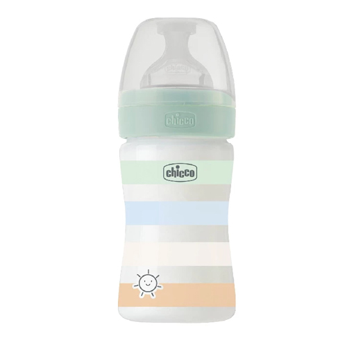 Chicco – Well-Being Plastic Bottle (0 m+) 150ML – Blue