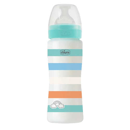 Chicco – Well-Being Plastic Bottle (4 m+) 330 ML – Mint