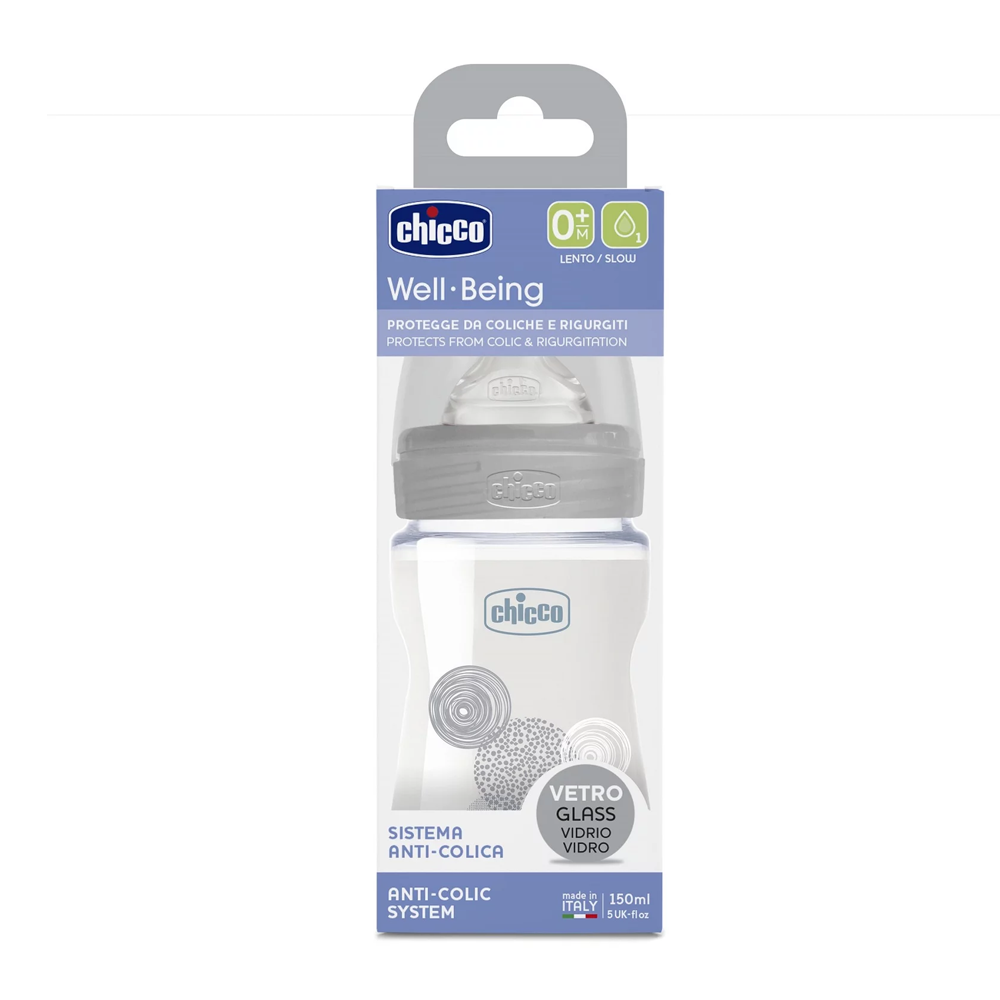 Chicco - Well-Being Glass Bottle (0 m+) 150ML