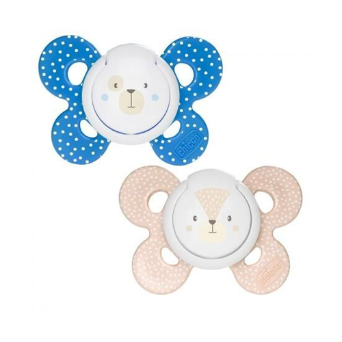 Chicco -Physio Forma Comfort – Biberon Rrens Silikoni Blu (6-16 m) – 2pcs