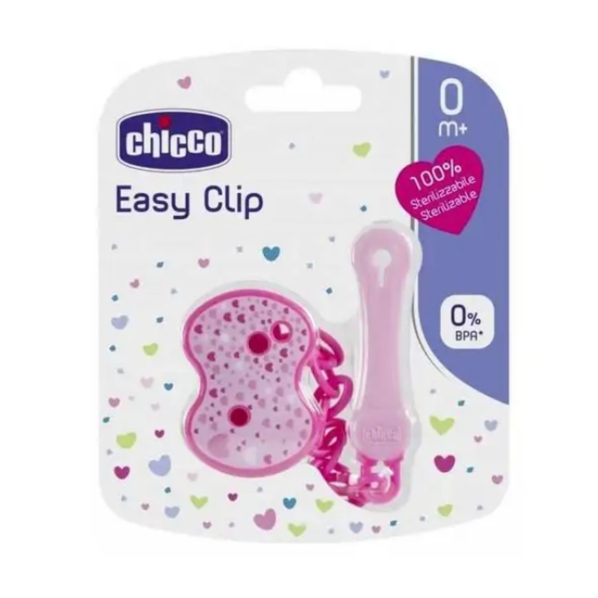 Chicco - Kapëse me Zinxhir Rozë (0 m+)