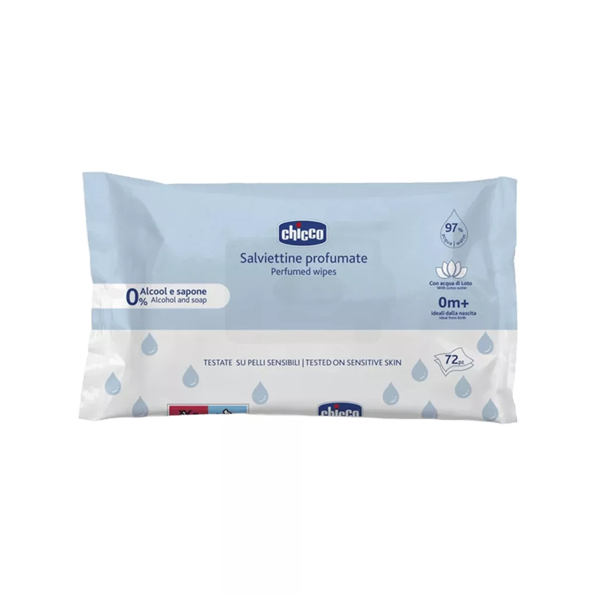 Chicco - Letra të lagura (0 m+) - 72 pcs
