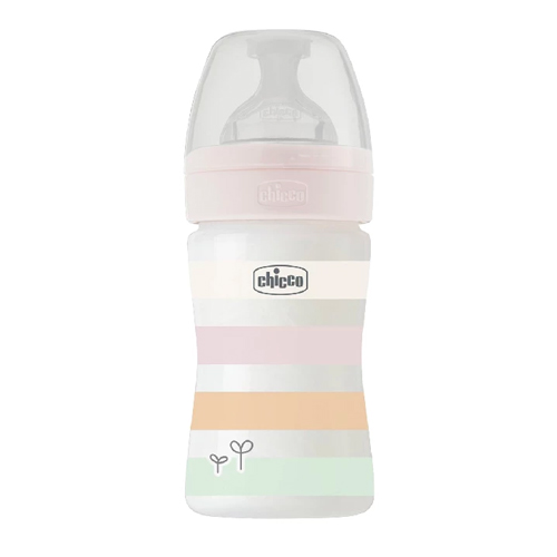 Chicco – Well-Being Plastic Bottle (0 m+) 150ML – Pink
