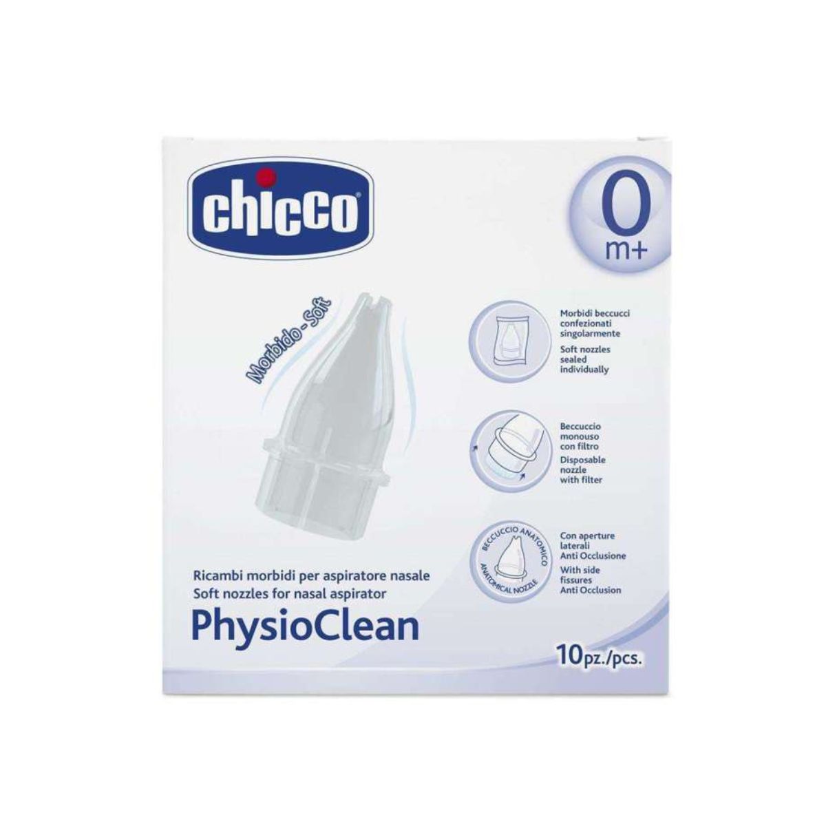 Chicco – PhysioClean Koka Ndërruese per Aspirator Nazal 10 pcs