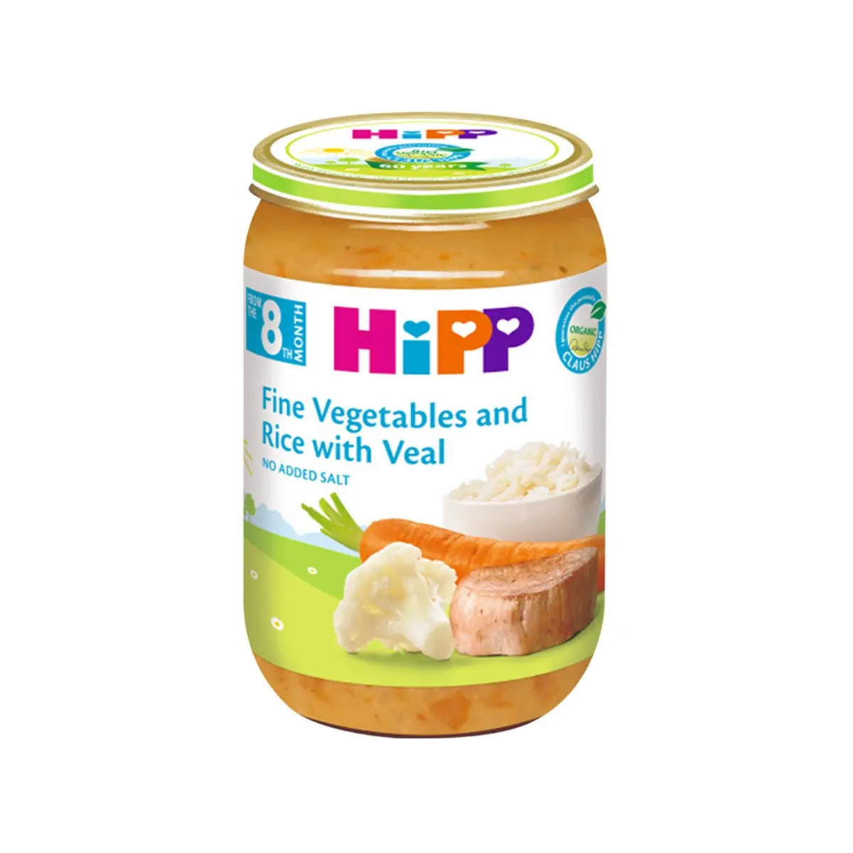 Hipp – Pure Perimesh me Oriz & Mish Viçi (8 m+) 220 Gr