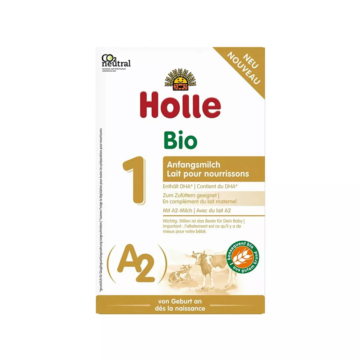Holle – A2 Organic Infant 1 Cow Milk (0-6 months) 400 Gr