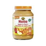 Holle – Eco Organic - Pure me Pjeshkë & Mollë (4 m+) 190 Gr