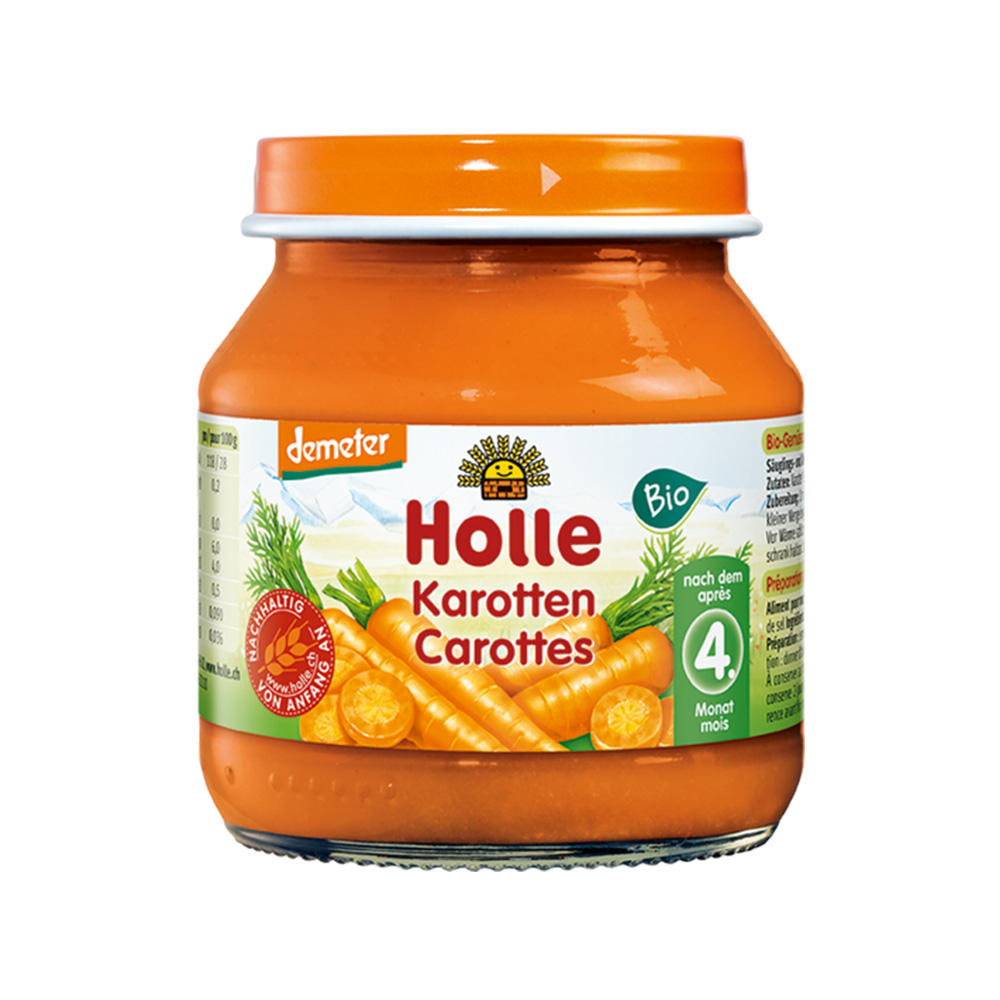Holle - Bio Organic - Pure me Karrota (4 m+) 125 Gr