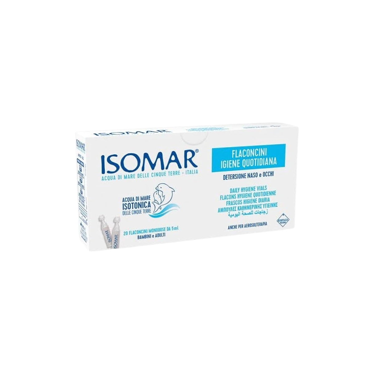 Isomar - Solucion Fiziologjik Sy & Hundë - 20 Fl