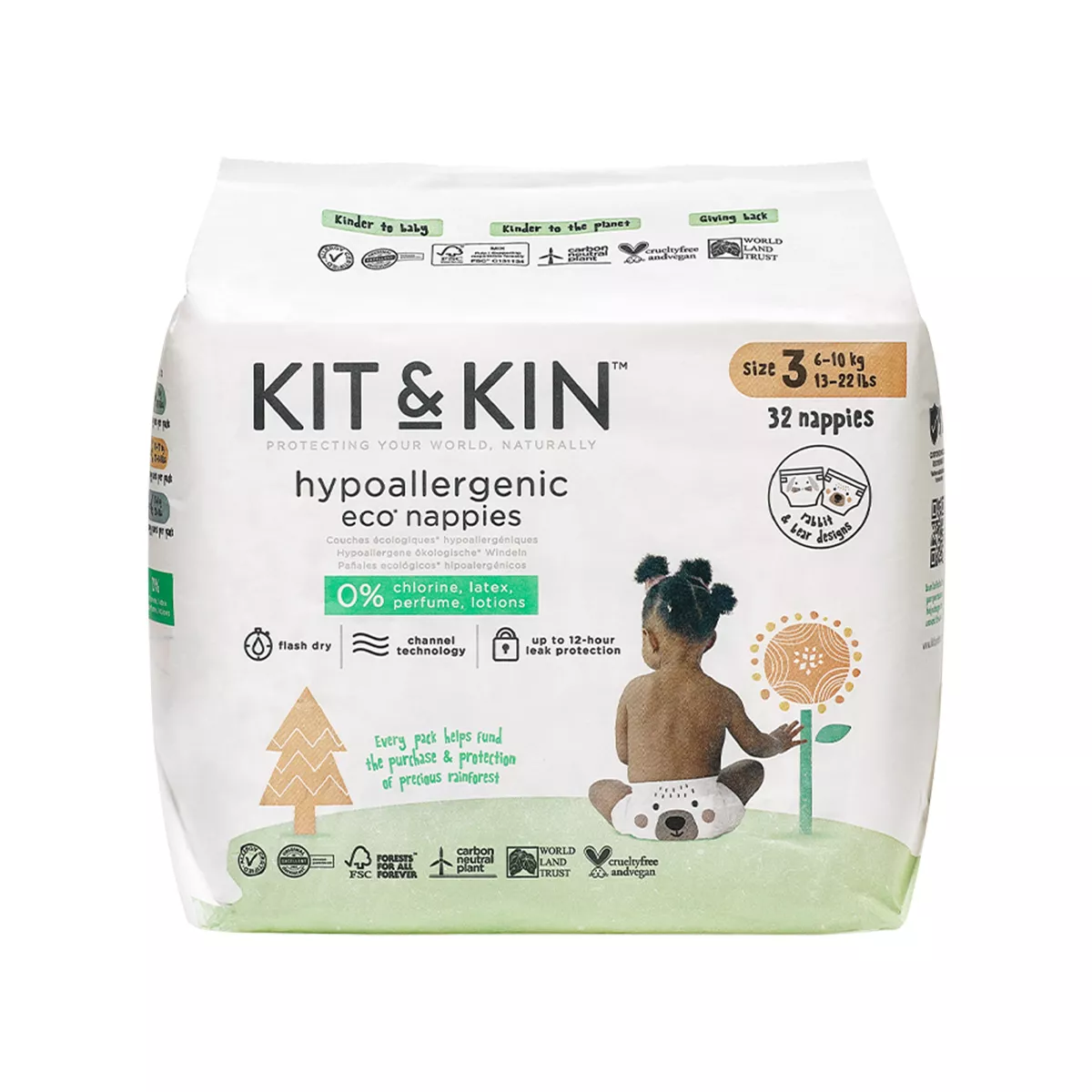 Kin & Kin – Pelena Ekologjike 3 (6-10 Kg) - 32 pcs