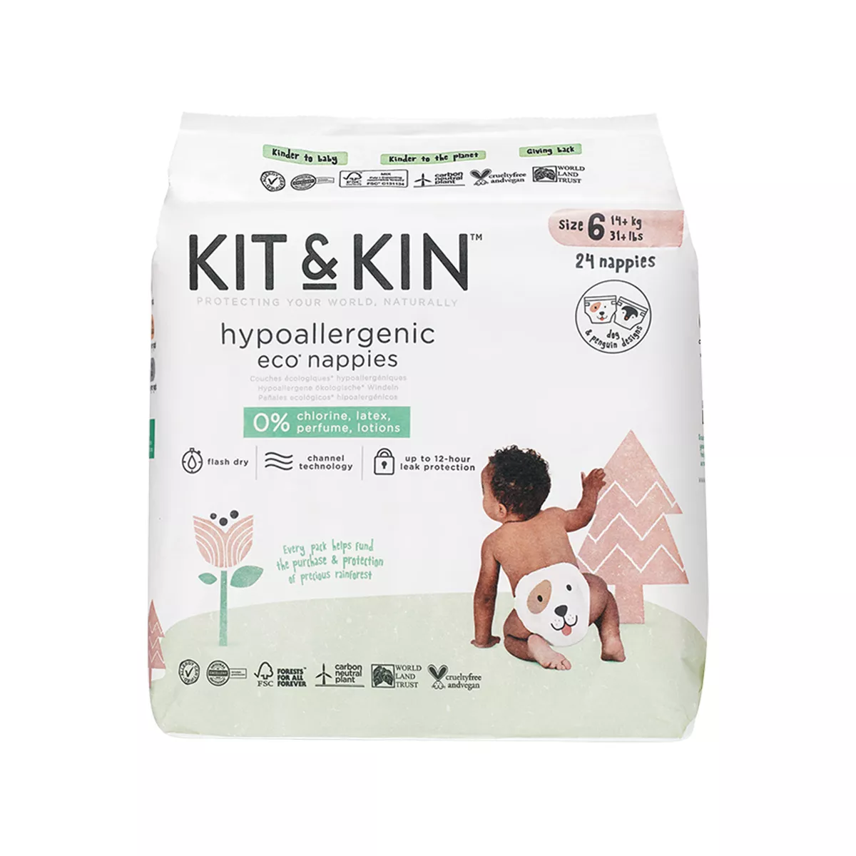 Kin & Kin – Pelena Ekologjike 6 (+14 Kg) - 24 pcs