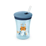 NUK – Action Cup with Drinking Straw Blue - (12 m+) 230 ML