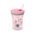 NUK – Action Cup with Drinking Straw Pink - (12 m+) 230 ML