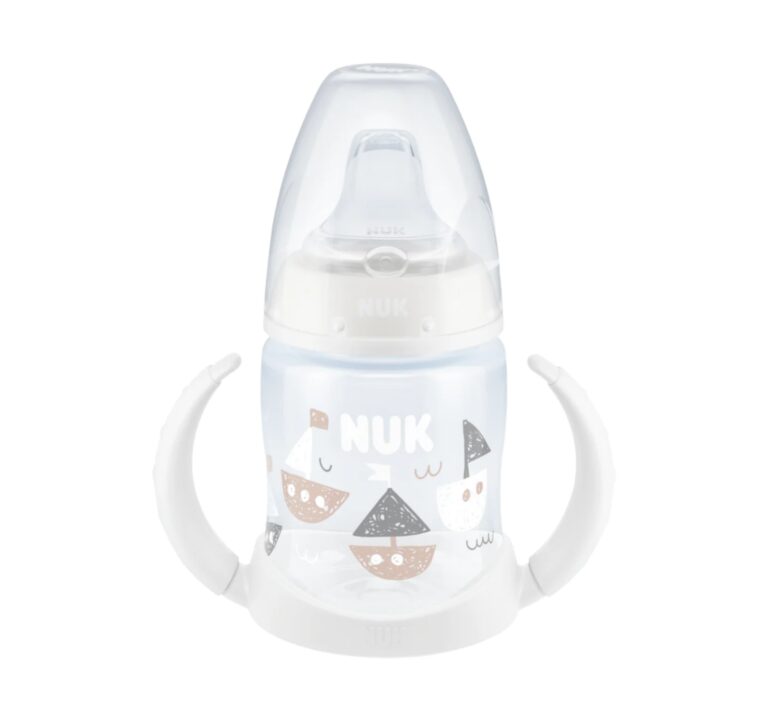 NUK - First Choice - Silicon Learner Bottle Gray (6-18 m) 150 ML
