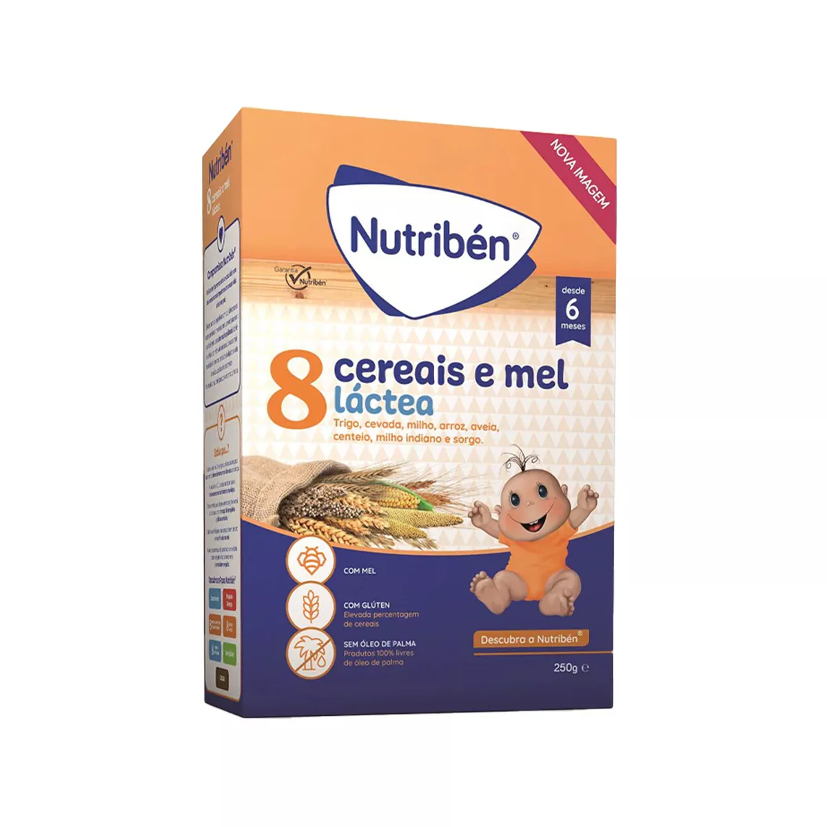 Nutriben - 8 Drithëra me Mjaltë & Qumësht (6 m+) 250 Gr