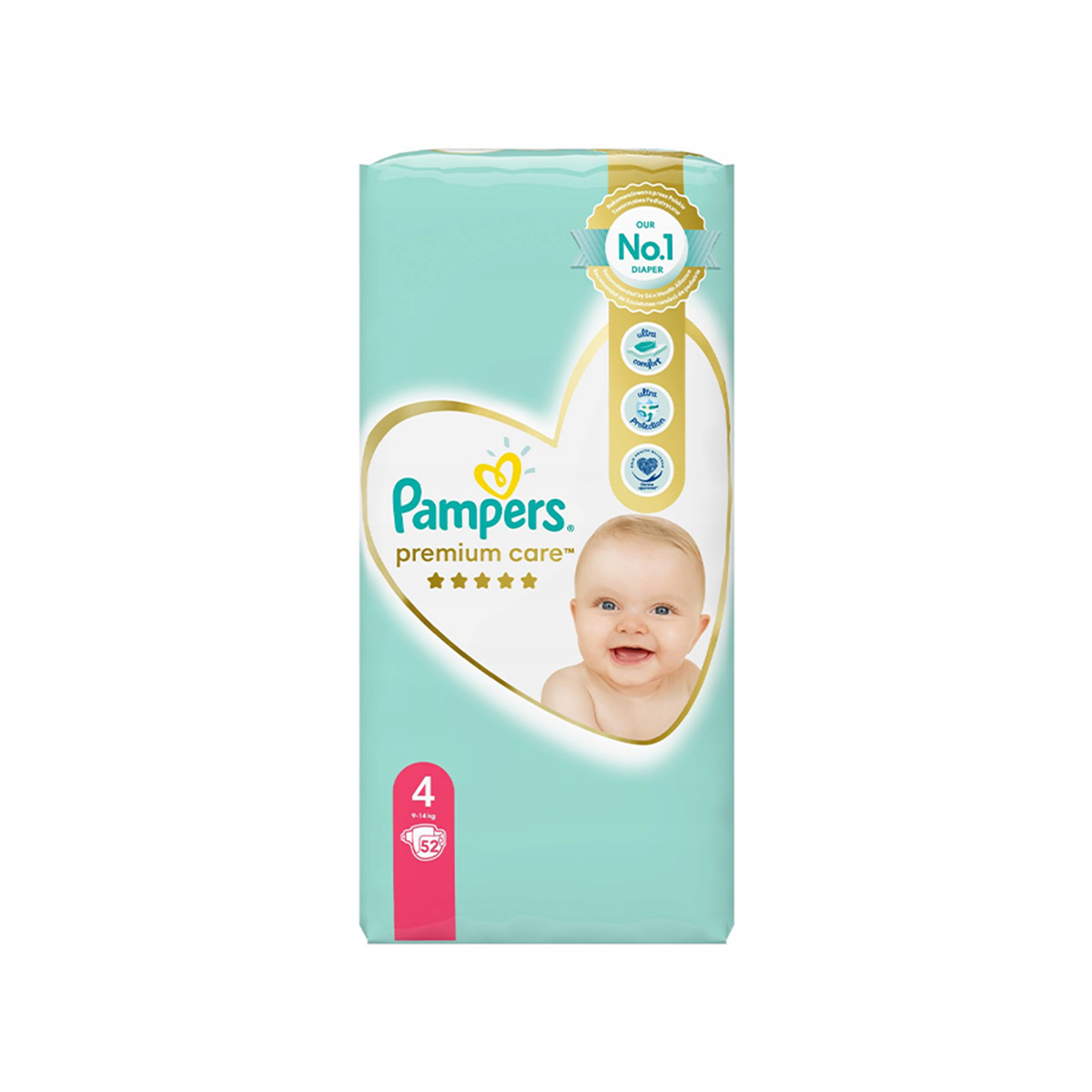 Pampers - Premium Care 4 (9-14 Kg) - 52 pcs
